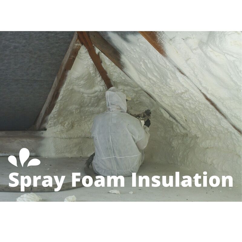 Spray foam Insulation in progress. Surrey, UKPicture